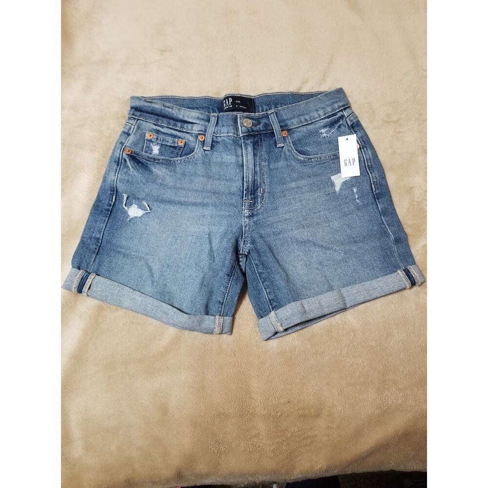 GAP Women's NEW Shorts Denim Stretch Jeans Size 0 / 25 Color Blue NWT